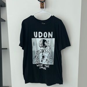 Anvil Black Short Sleeve Tee Manga Graphic